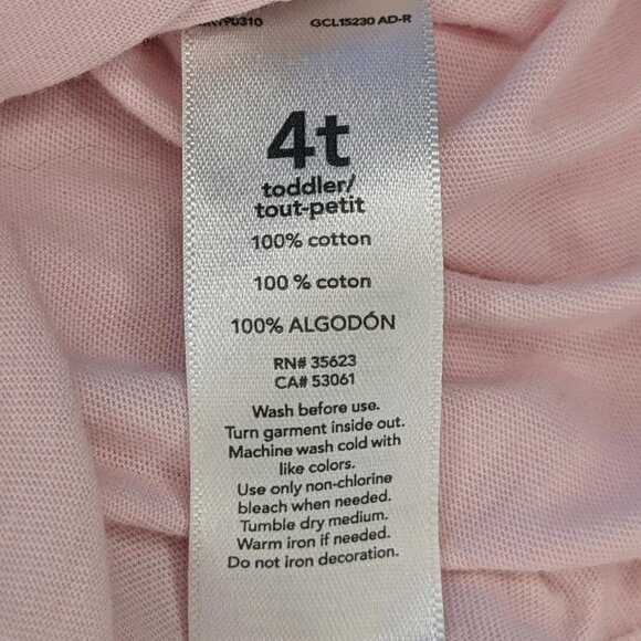 Carter's Pink‎ Long Sleeve 'Cousin Crew For Life' Girls T Shirt - Picture 6 of 6